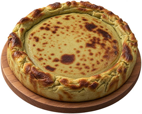 Tarta de queso entera de matcha