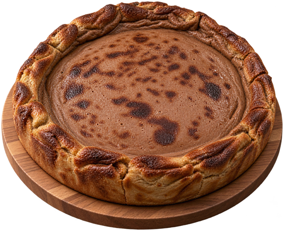 Tarta de queso entera de Nutella