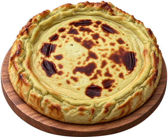 Tarta de queso entera de pistacho